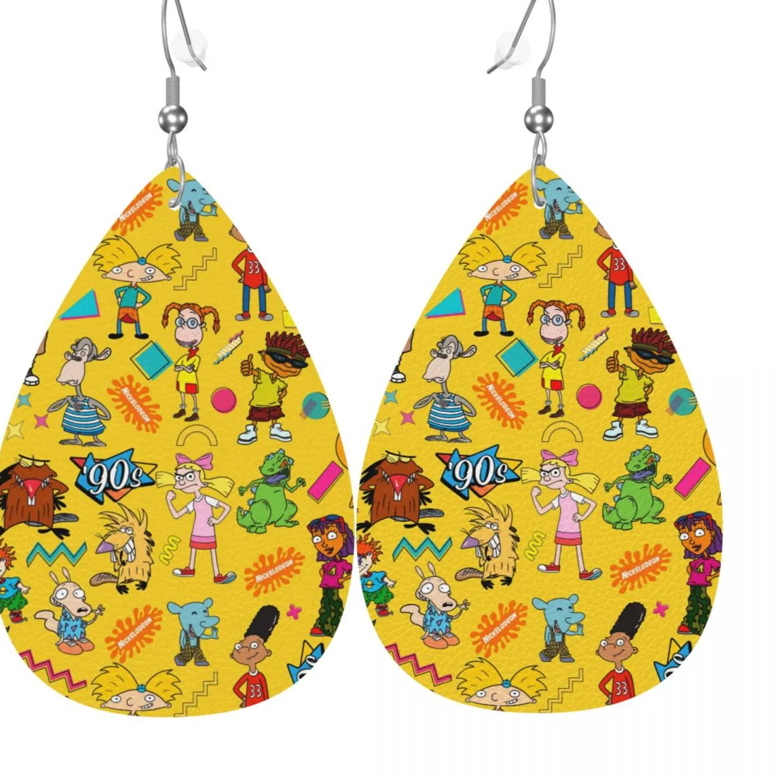 Authentic Talisman of Nostalgic Wilds Leather Dangle Earrings