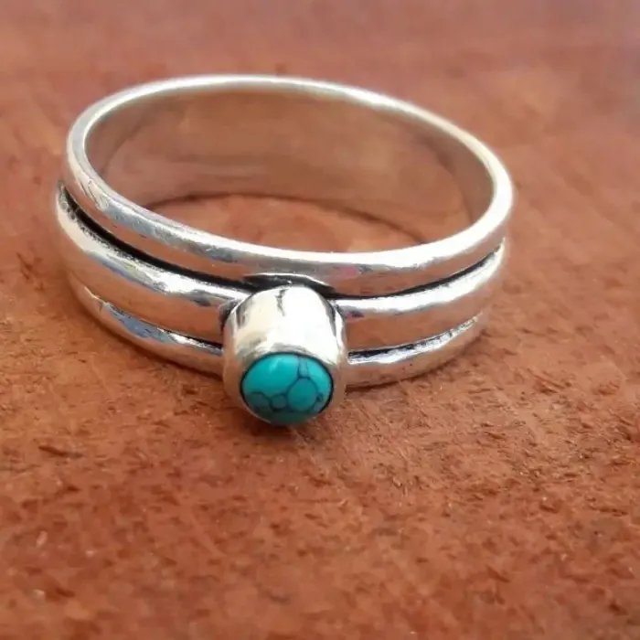 Authentic Mystic Bohemian Turquoise Dream Ring