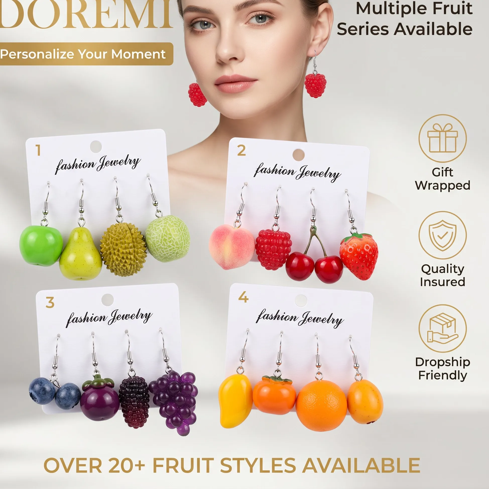 Authentic Mystic's Embrace The Enchanted Fruit Earrings