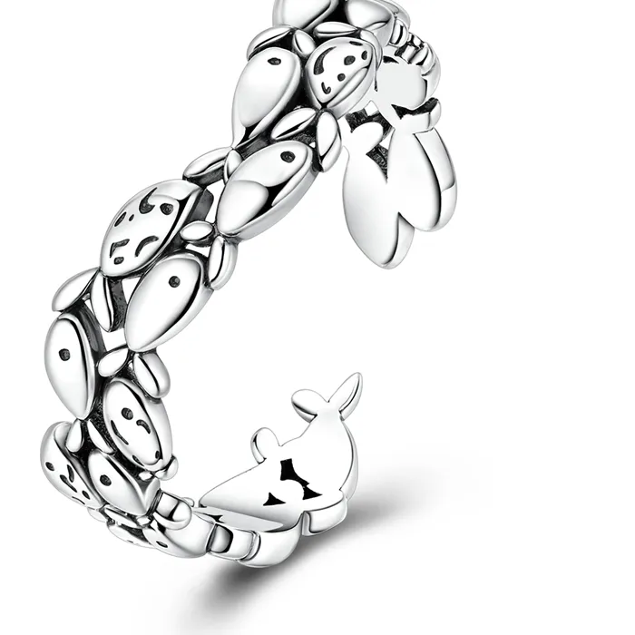 Authentic The Silver Shoal Talismanic Ring of Abundance