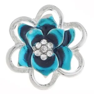 Authentic Celestial Azure Blossom Gold-Plated Interchangeable Talisman