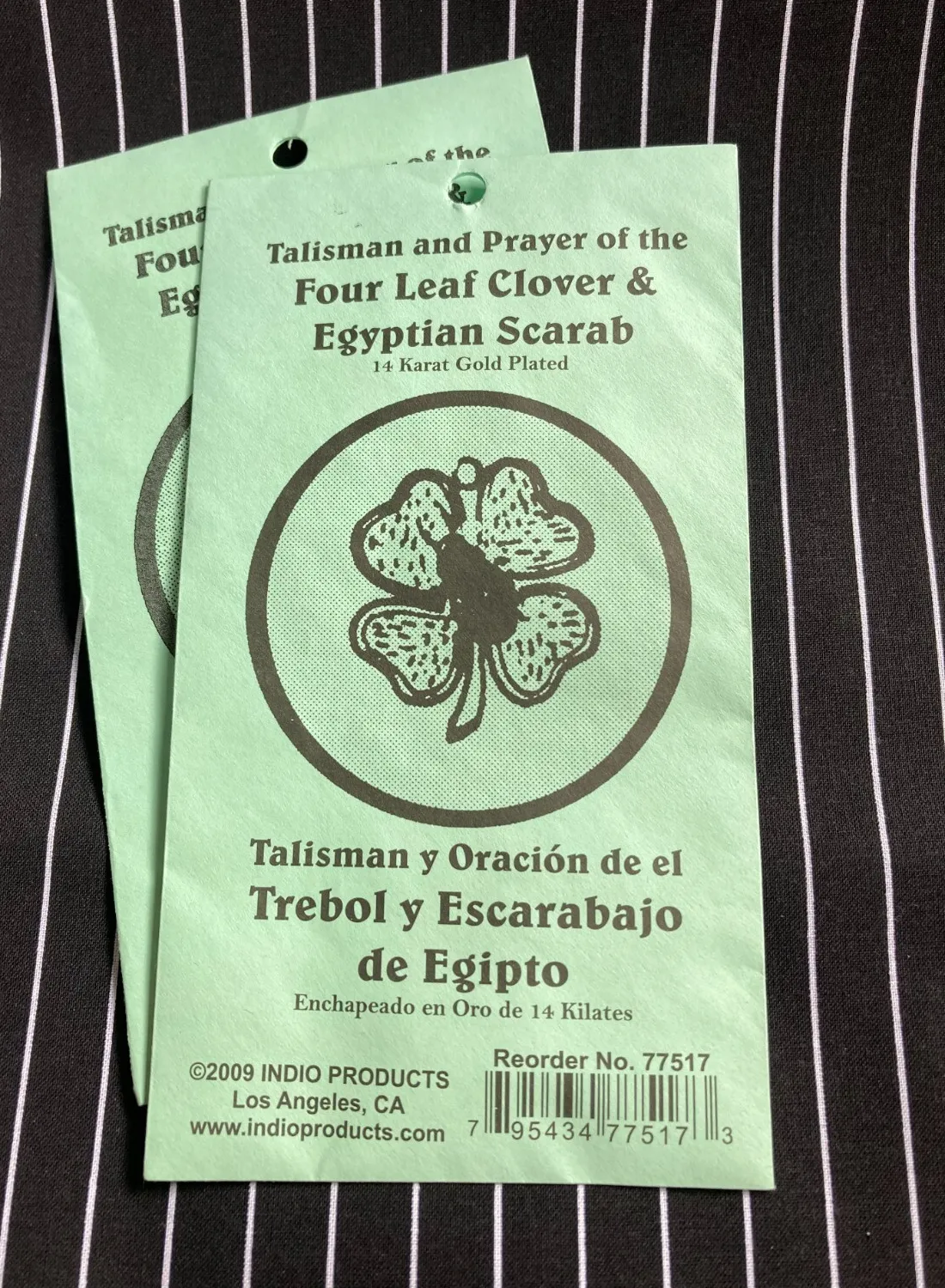 Authentic The Gilded Oracle: Sacred Clover and Egyptian Amulet of Manifestation