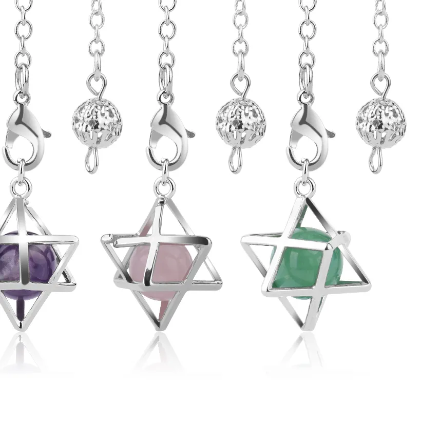 Authentic The Merkaba Star: Sacred Geometry Dowsing Pendulum