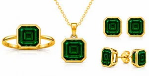 Authentic The Verdant Sovereign: A Triad of Radiant Emerald Light