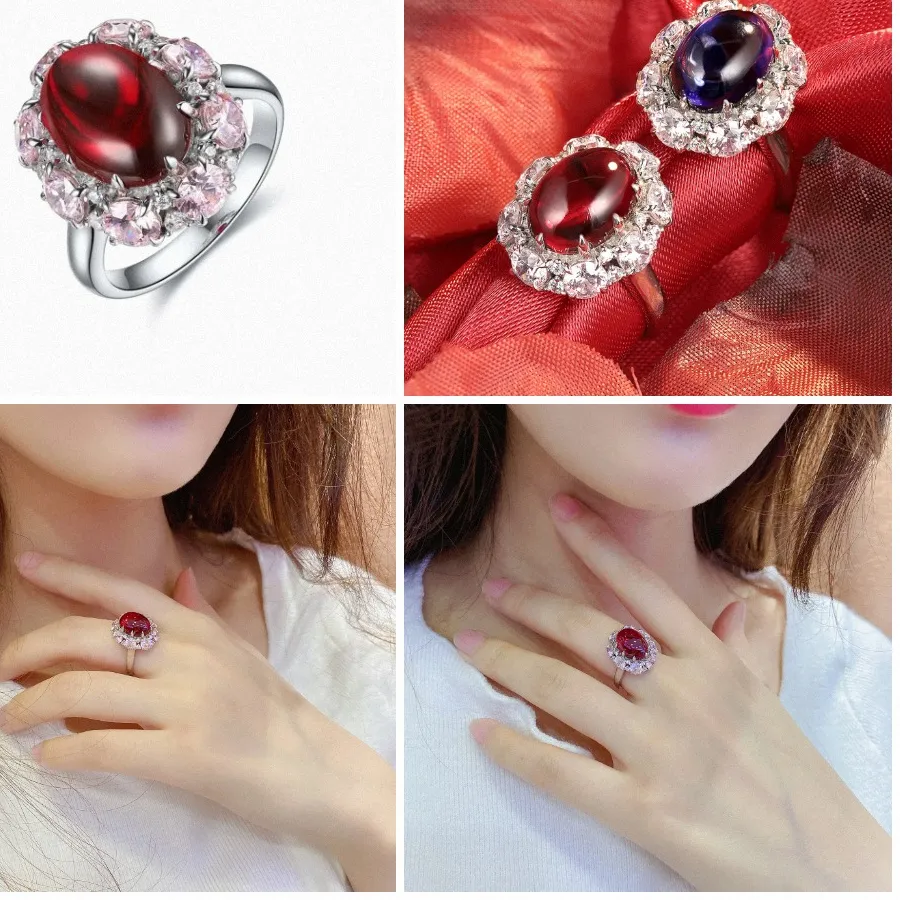 Authentic The Crimson Flame Asscher Talisman in 18K Gold Plated Sterling Silver