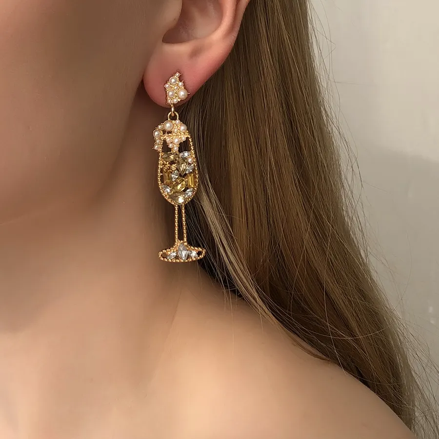 Authentic Chalice Of Light Sacred Geometry Stud Earrings With Crystal & Pearl Sigils