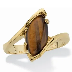 Authentic The Gilded Vision Tiger Eye Marquise Ring