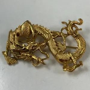 Authentic Celestial Dragon Gold-Plated Talisman