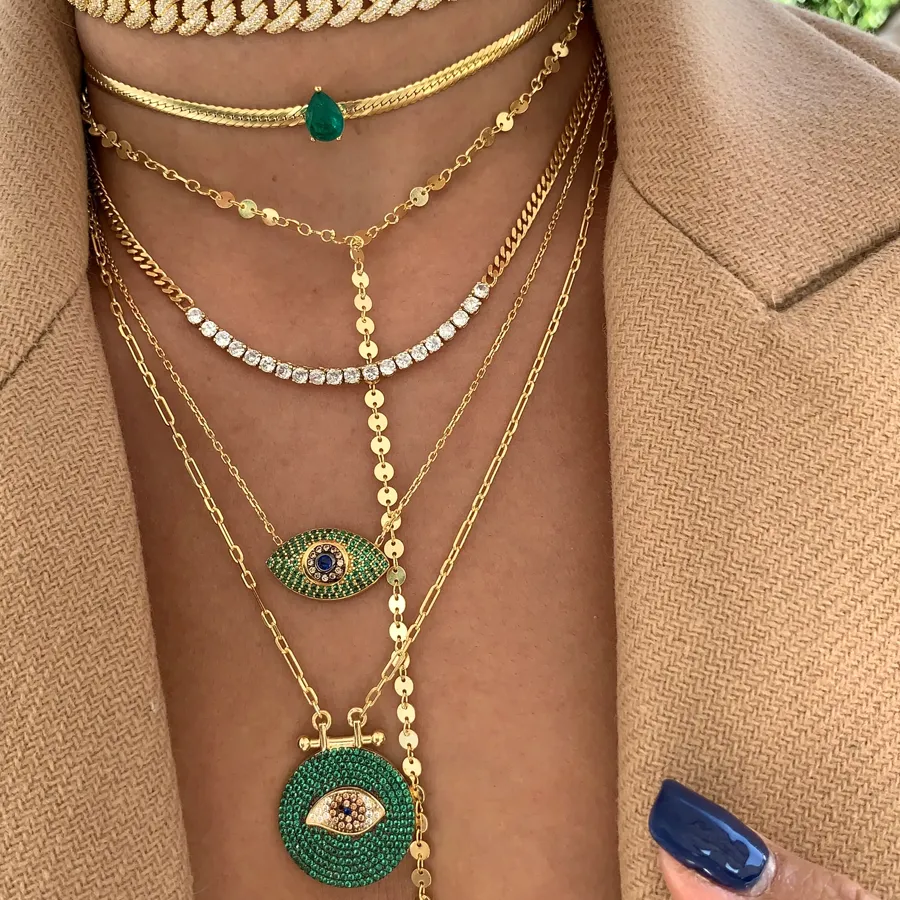 Authentic Emerald Serpent's Tear The Transformative Gold- Plated Choker Of Healing And Renewal