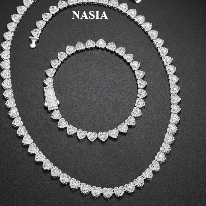 Authentic The Celestial Heart Radiance Tennis Necklace