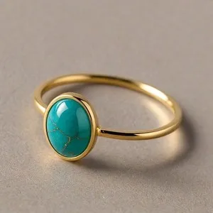 Authentic The Celestial Azure: Vintage Sterling Silver and Gold-Plated Turquoise Talisman