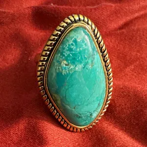 Authentic Celestial Tear of the Azure Horizon Gold-Plated Ring