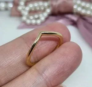 Authentic The Golden Crescent Wishbone Ring of Fortuitous Alignment