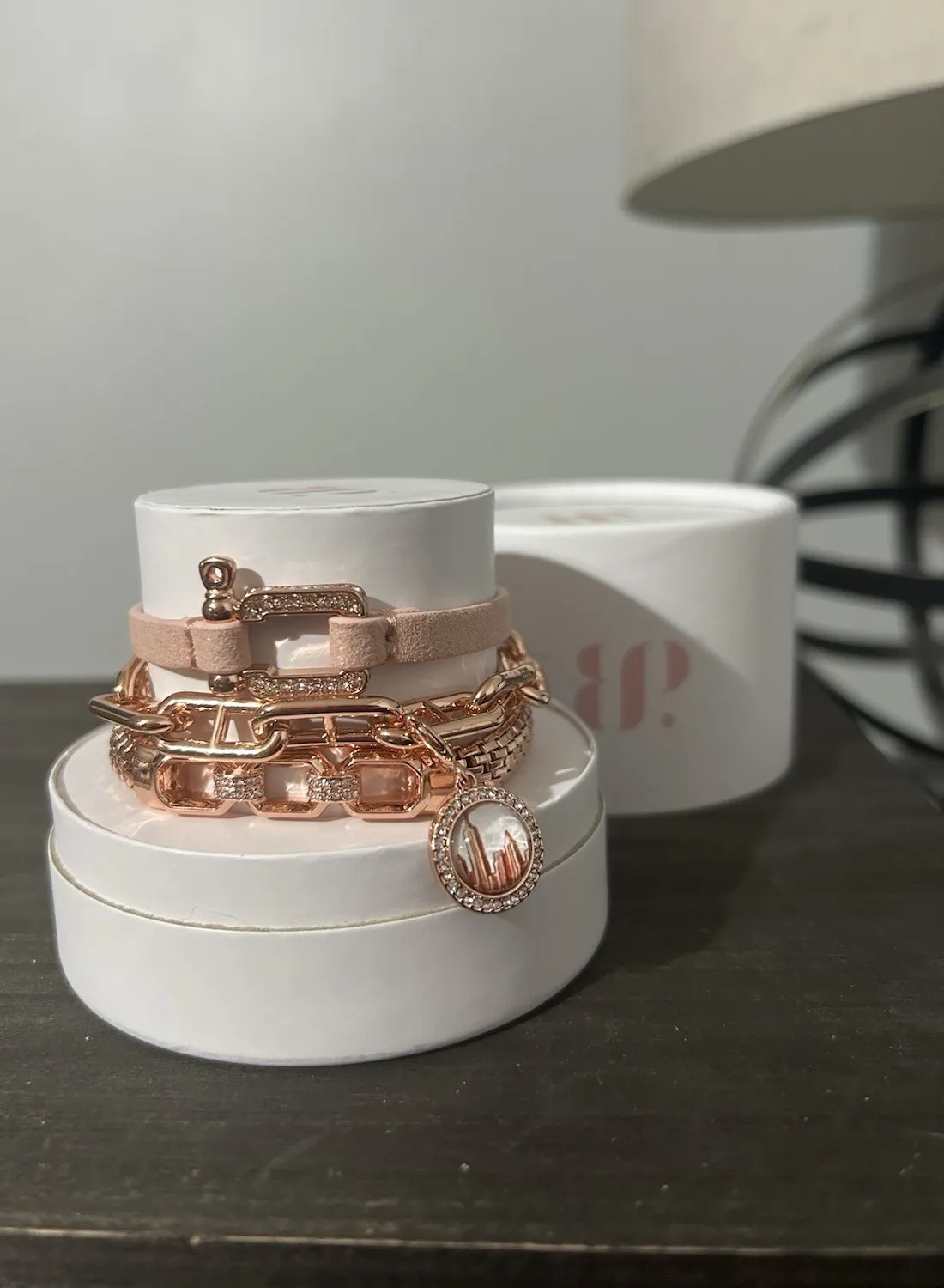 Authentic Golden Avenue Rose Gold Radiant Stacks