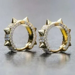 Authentic Celestial Radiance Golden Hoops of Eternal Light