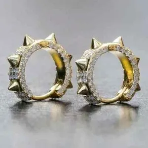 Authentic Celestial Radiance: Gilded Huggie Hoops for the Modern Mystic