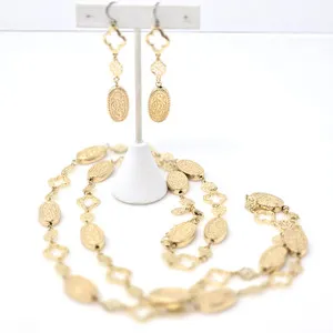 Authentic Danbury Mint Gold Plated Golden Glow Necklace and Earrings Set Excellent