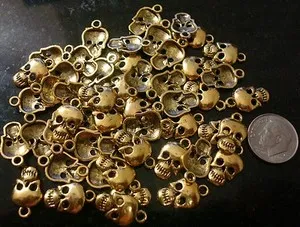 Authentic Celestial Skull Covenant: 50 Golden Pendant Charms