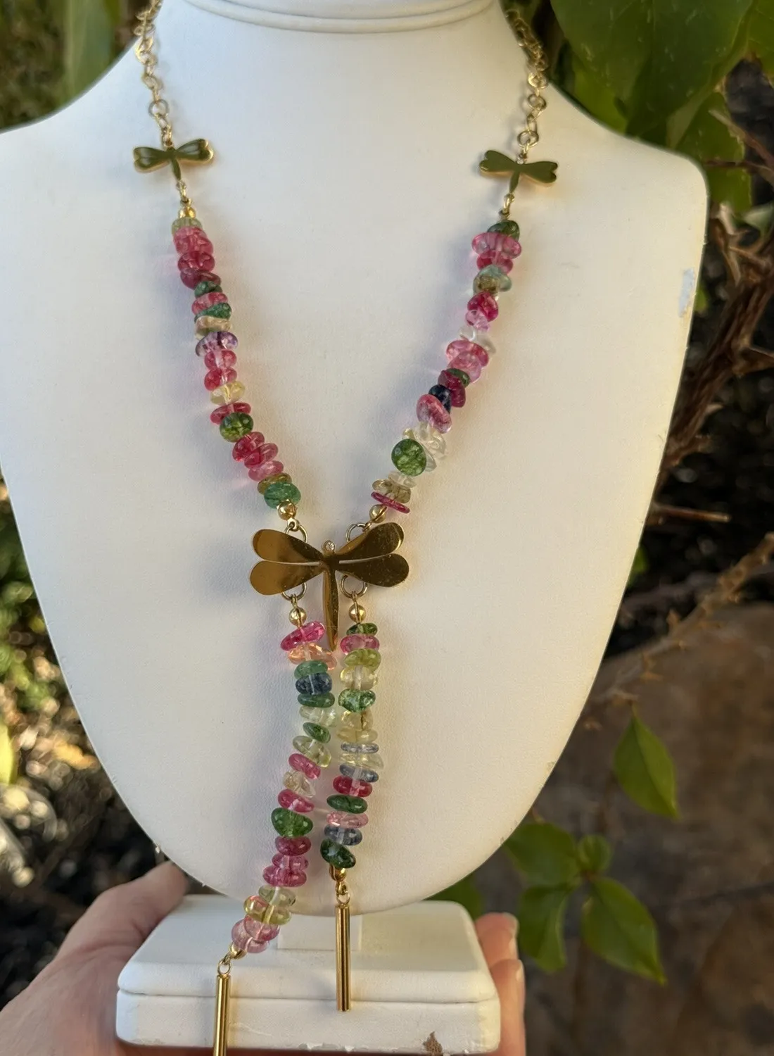 Authentic The Golden Dragonfly Y-Drop Awakening Necklace