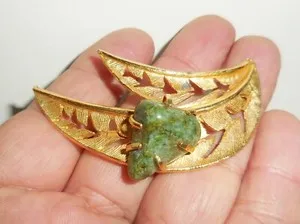 Authentic The Verdant Echo: Victorian Leaf Talisman of Eternal Growth