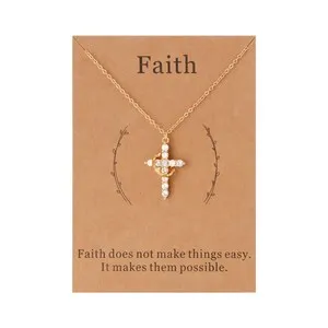 Authentic The Sovereign Light Crown Cross 18K Gold-Plated Talisman