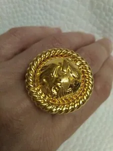 Authentic The Gilded Path: Rare Ferragamo Sigil Ring