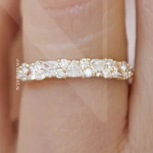 Authentic Celestial Trillion Infinity Band: A Radiance of Golden Geometry