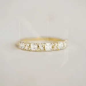 Authentic The Golden Circle of Infinite Echoes Moissanite Band