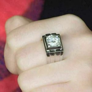 Authentic The Astral Halo: 2.30Ct Lab-Created Diamond Engagement Ring in Radiant White Gold Plate