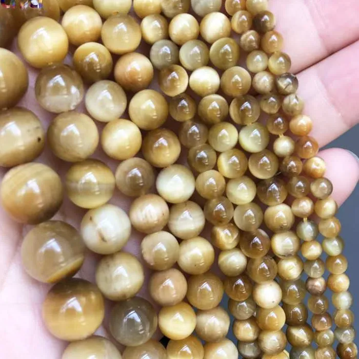 Authentic Golden Gaze of the Sun: Sacred Tiger Eye Talismanic Strands
