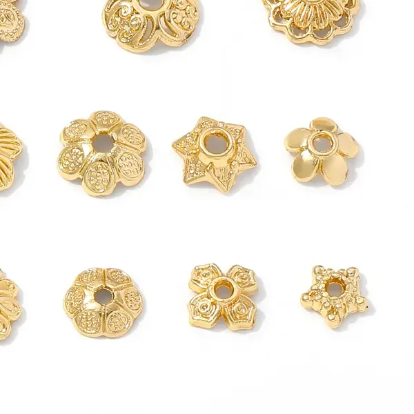 Authentic Celestial Bloom Bead Caps: Sacred Vessels for Infinite Creation