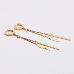 Authentic Celestial Plume Drop Huggie Hoops: A Symphony of Ethereal Grace