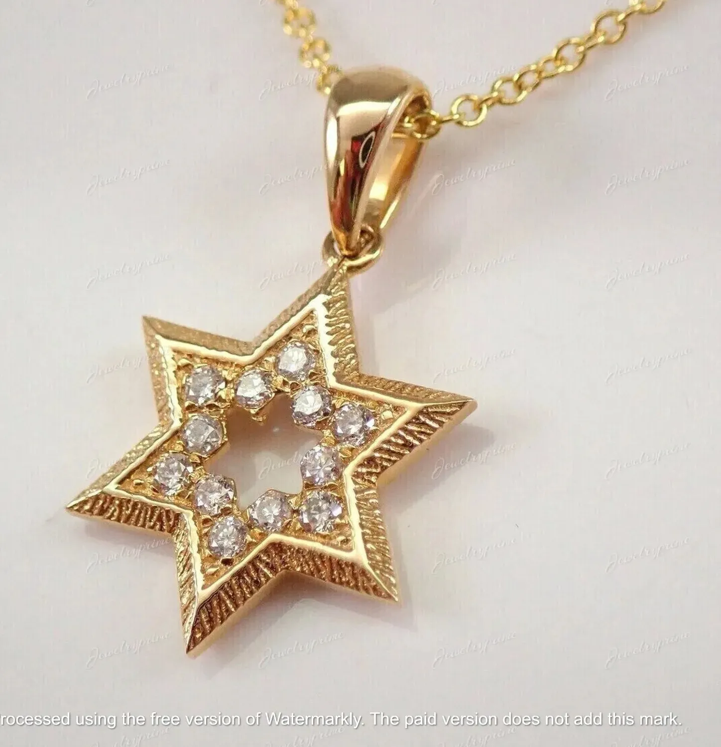 Authentic Shining Star of David: 2 Ct Lab Diamond Radiance
