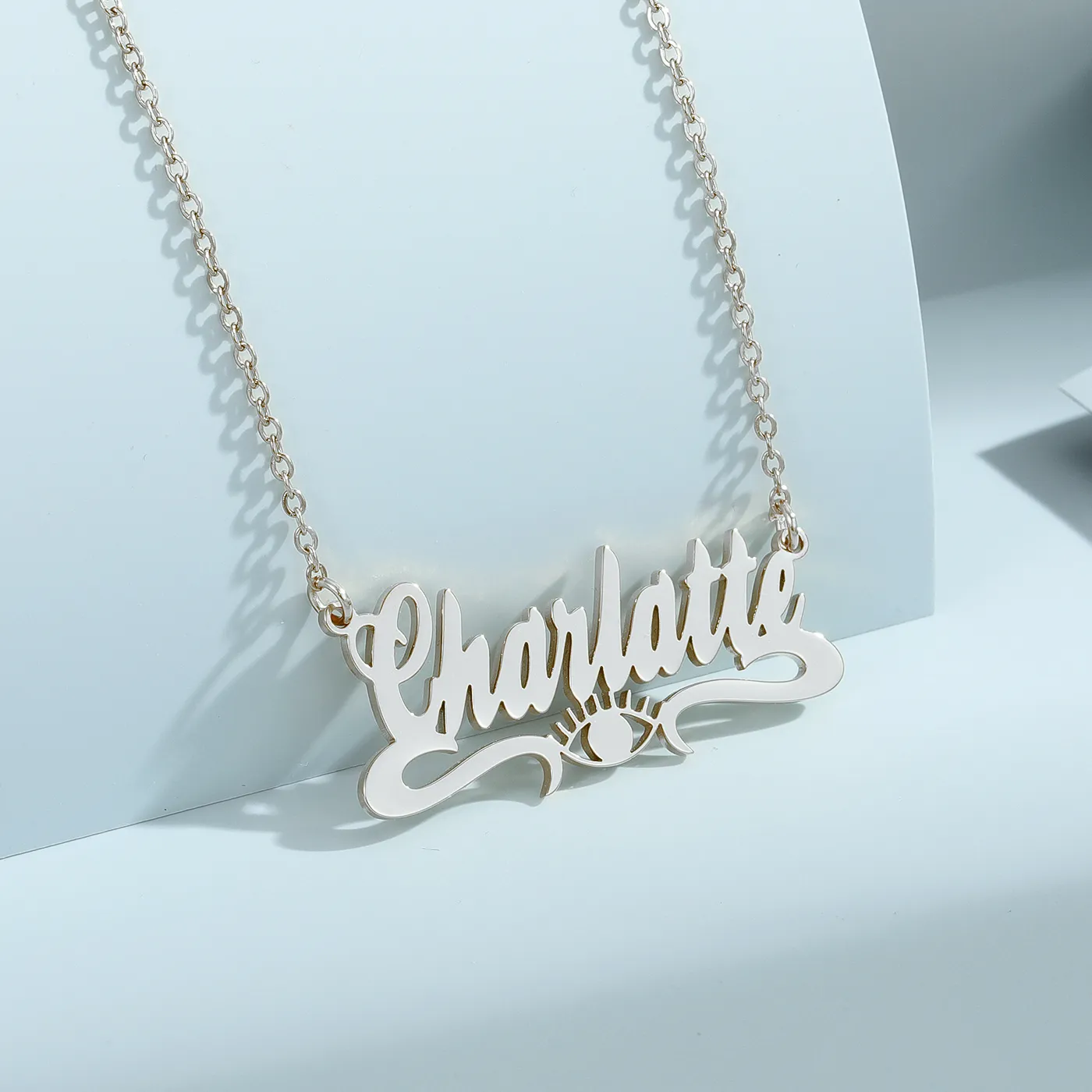 Authentic The Gilded Sentinel: Personalized Nameplate of the Eternal Eye