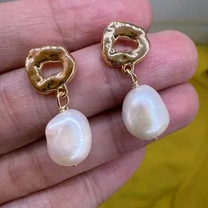 Authentic Radiant Luminescents: Hand-Wrought Baroque Pearl Talismans in 14K Gold
