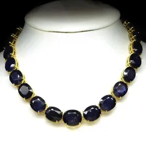 Authentic Celestial Sapphire and 18K Gold Radiance Talisman