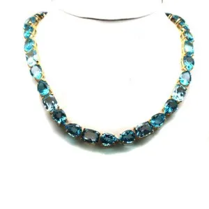 Authentic Celestial Abyss Swiss Blue Topaz and Luminous Silver Talisman