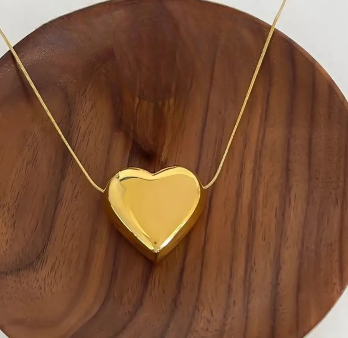 Authentic Heart of the Goddess: Radiant Heart-Shaped Pendant