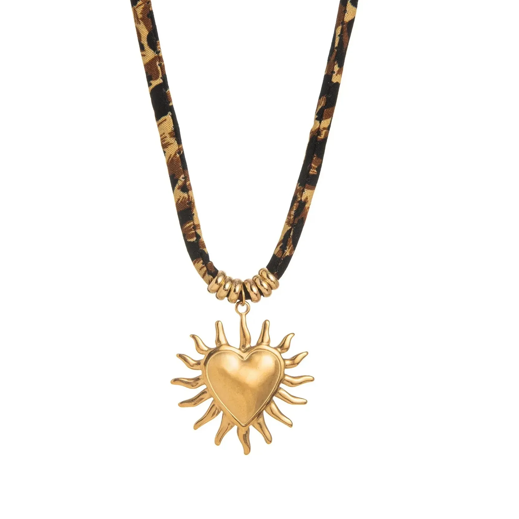 Authentic 18K Gold Plated Stainless Steel Geometric Pendant Necklace Women Choker Jewelry