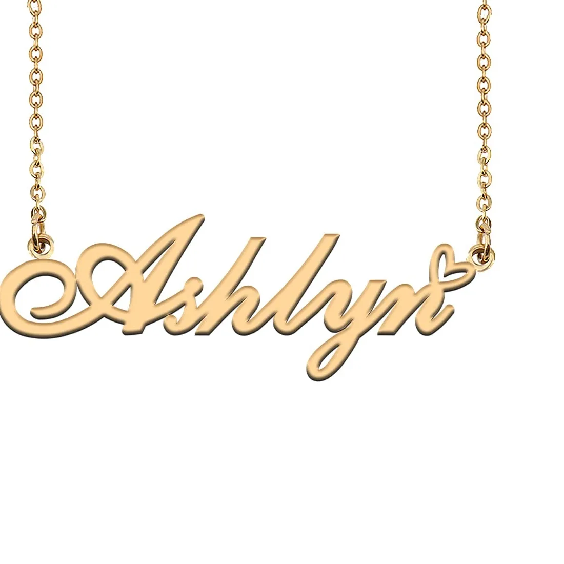 Authentic The Golden Heart of Ashlyn: An 18K Gold-Plated Name Talisman