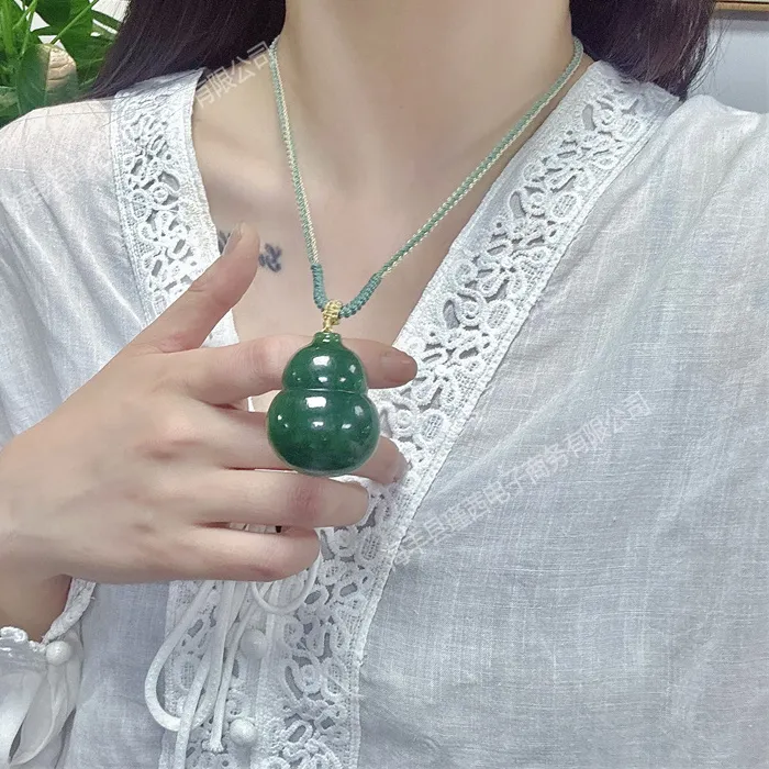 Authentic The Celestial Wu Lou: Sacred Hetian Jade Vessel of Vitality