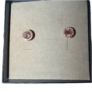 Authentic Celestial Halo Rose Gold Radiance Hoops