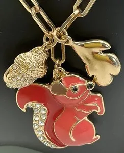 Authentic The Golden Cache of Abundance: Squirrel and Acorn Talisman