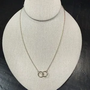 Authentic The Infinite Bond Interlinked Gold Pendant