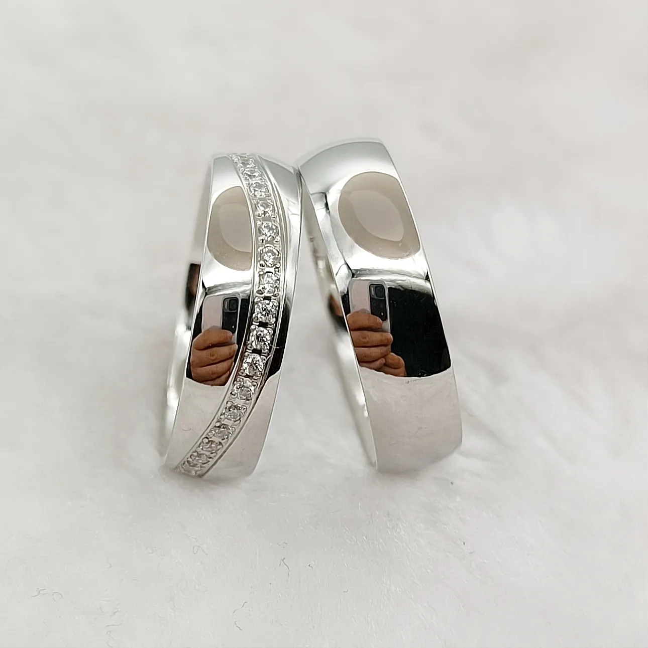 Authentic Sacred Bond: Eternal Embrace Ring Set