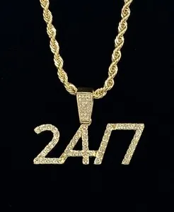 Authentic The Eternal Circle 24/7 Gold-Plated Talisman and Rope Chain
