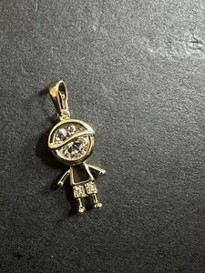 Authentic The Golden Guardian Child Charm Pendant