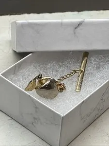 Authentic The Golden Pomme of Knowledge 1970s Talismanic Tie Tack