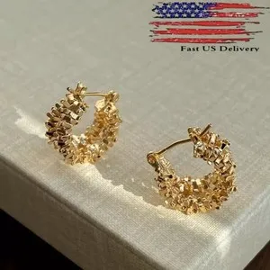 Authentic Celestial Orbs: 18k Gold-Plated Sacred Geometry Earrings