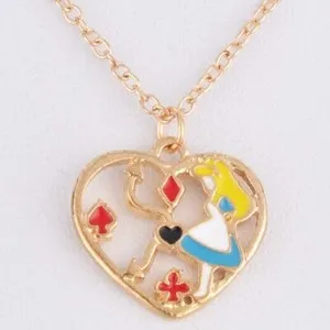 Authentic The Golden Heart of Wonderland Pendant